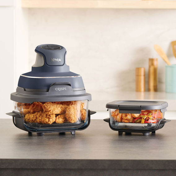 Ninja Crispi 4-in-1 Portable Glass Air Fryer Cyberspace Ninja Crispi 4-in-1 Portable Glass Air Fryer Cyberspace
