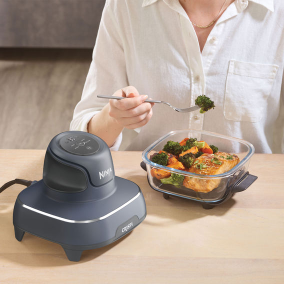 Ninja Crispi 4-in-1 Portable Glass Air Fryer Cyberspace