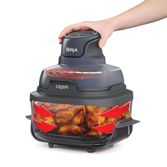 Ninja Crispi 4-in-1 Portable Glass Air Fryer Cyberspace