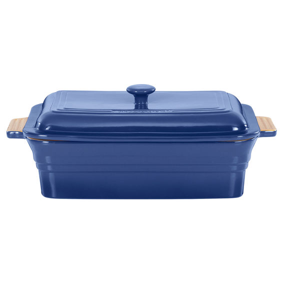 CHASSEUR La Cuisson Rectangular Baker with Lid Blue CHASSEUR La Cuisson Rectangular Baker with Lid Blue