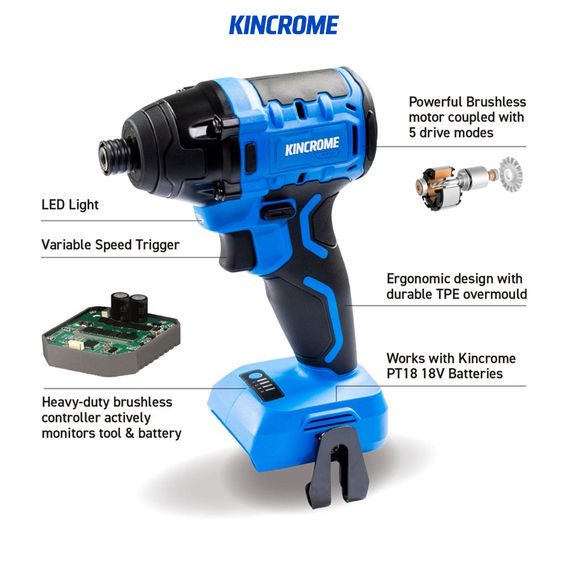 Kincrome 18V 2pc Drill & Impact Driver Combo Kit Kincrome 18V 2pc Drill & Impact Driver Combo Kit