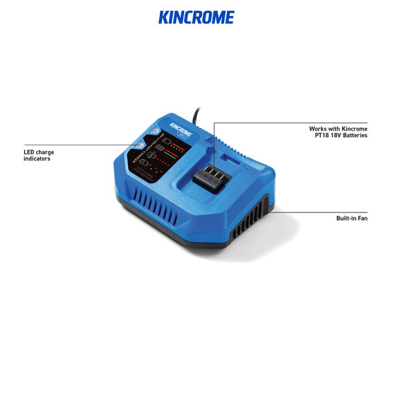 Kincrome 18V 2pc Impact Wrench & Angle Grinder Combo Kit Kincrome 18V 2pc Impact Wrench & Angle Grinder Combo Kit