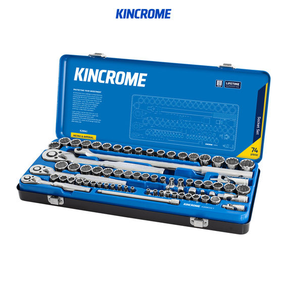 Kincrome 74pc Socket Set - Met/Imp
