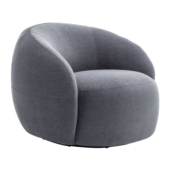 Lilly Swivel Chair  - Charcoal