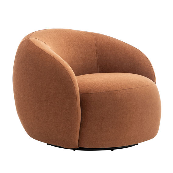 Lilly Swivel Chair  - Rust