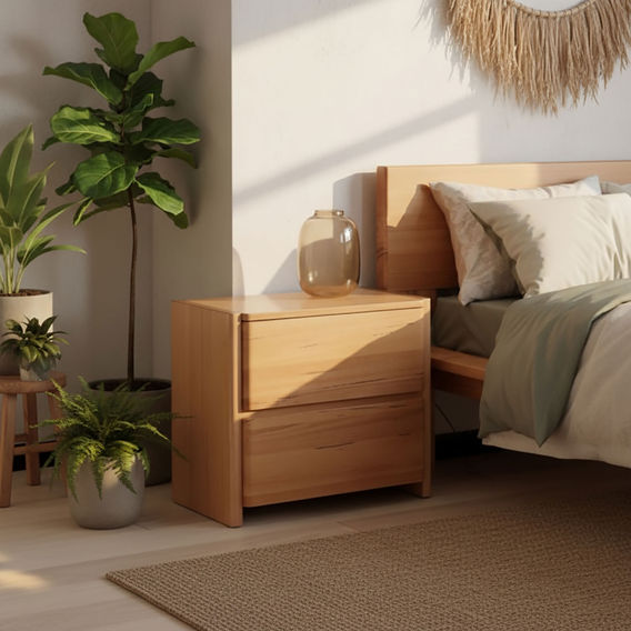 Seabrook 2-Drawer Bedside Table Seabrook 2-Drawer Bedside Table
