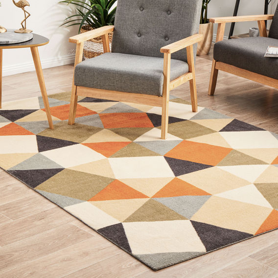 City 564 Rust 280X190Cm Rug City 564 Rust 280X190Cm Rug