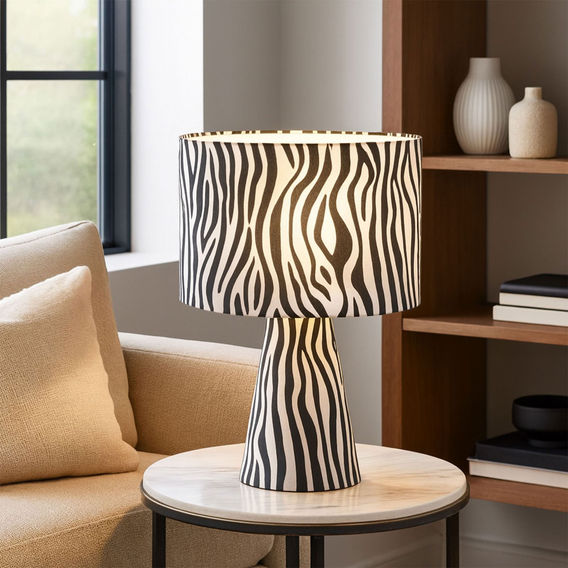 Momo Table Lamp - Zebra