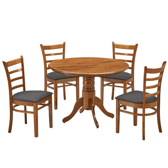 Mackay 5Pc Round Dining Set Mackay 5Pc Round Dining Set