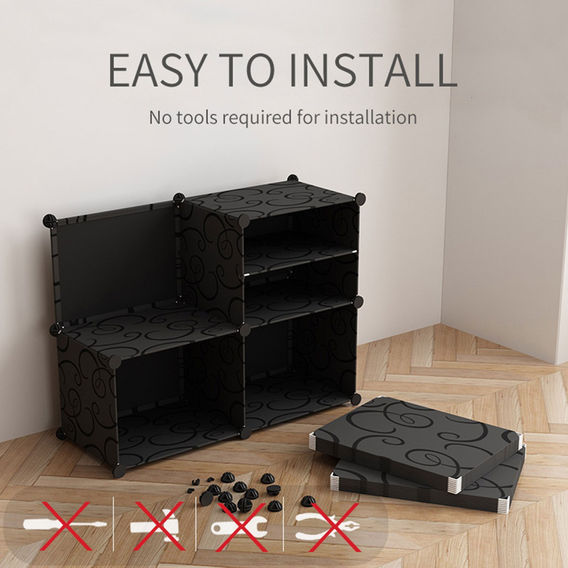 SOGA 6 Tier 2 Column Shoe Rack Organiser SOGA 6 Tier 2 Column Shoe Rack Organiser