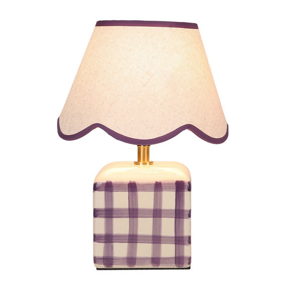 Romy Ceramic Table Lamp - Purple