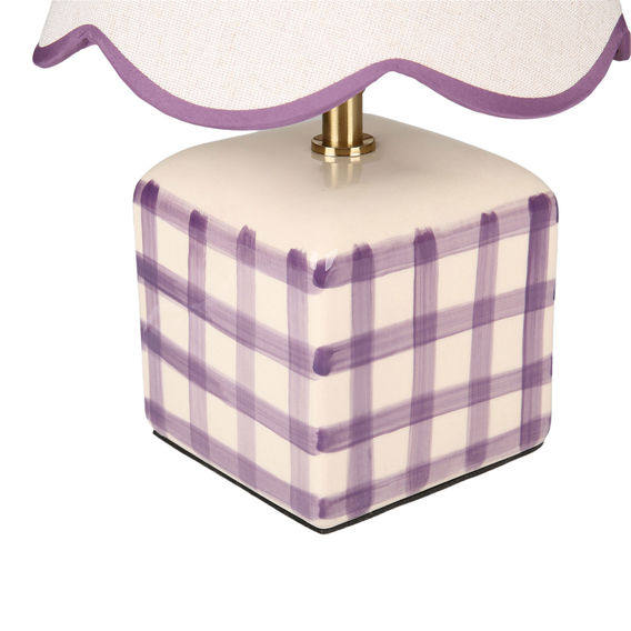 Romy Ceramic Table Lamp - Purple Romy Ceramic Table Lamp - Purple