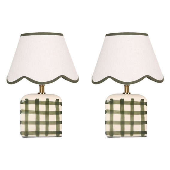 Romy Ceramic Table Lamp - Green