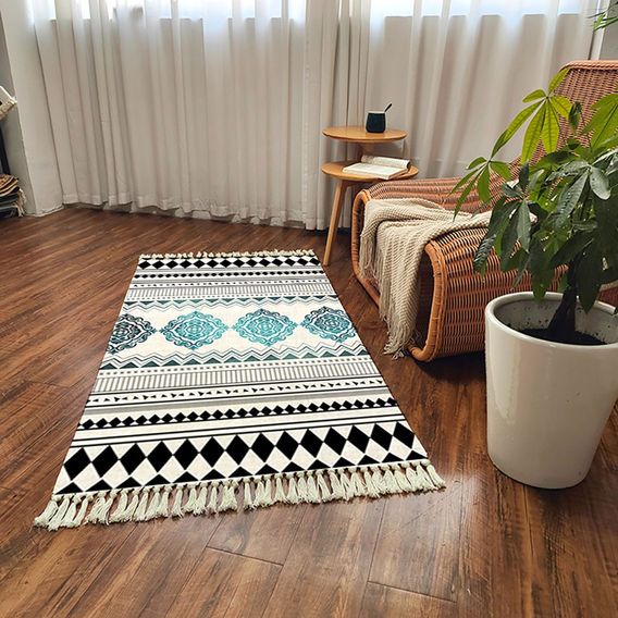 SOGA 90cm Boho Design Rug