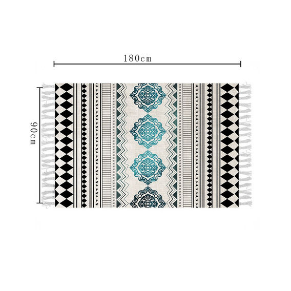 SOGA 90cm Boho Design Rug SOGA 90cm Boho Design Rug