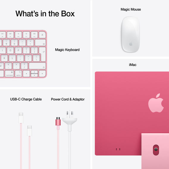 iMac 24in Retina 4.5K 256GB - Pink iMac 24in Retina 4.5K 256GB - Pink