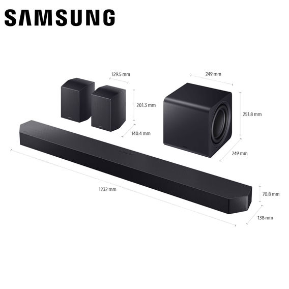 Samsung Q-Series Soundbar 11.1.4ch Subwoofer & Rear Speaker