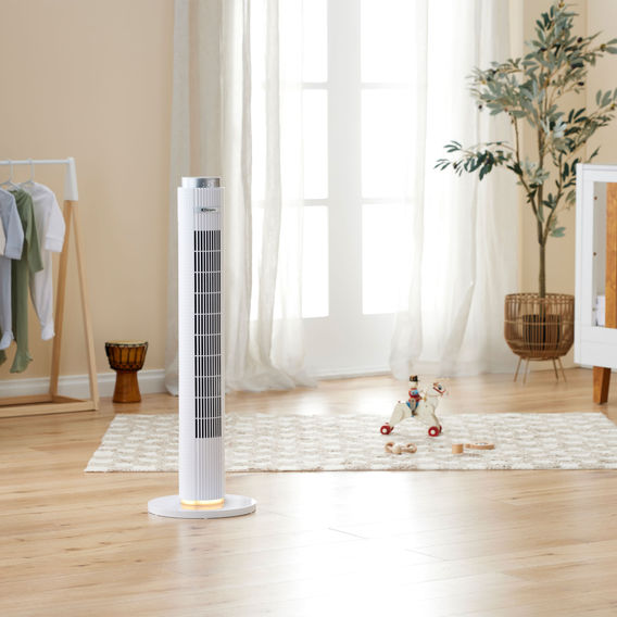 Dimplex 93cm Digital Tower Fan w/ Night Light