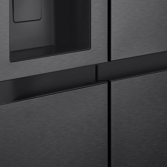 LG 641L Side by Side Fridge Matt Black