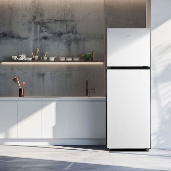 Midea 338L Top Mount Fridge | White Midea 338L Top Mount Fridge | White