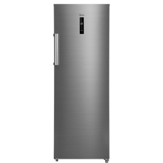 Midea 238L Upright Fridge-Freezer | Stainless Steel
