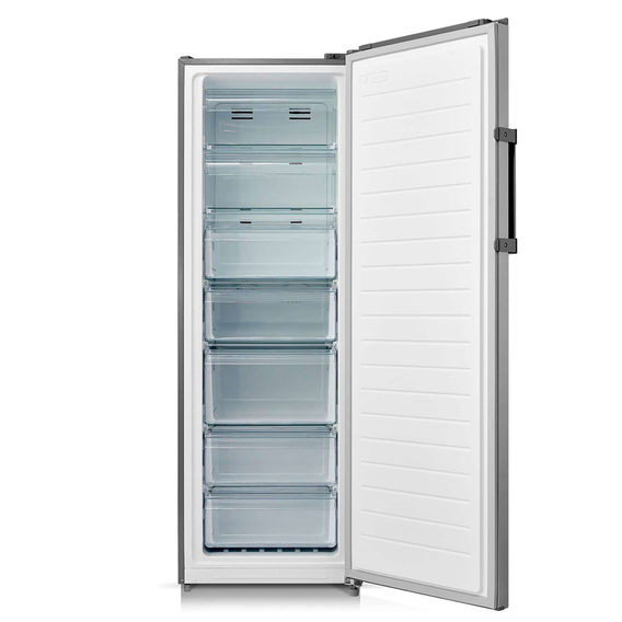 Midea 238L Upright Fridge-Freezer | Stainless Steel Midea 238L Upright Fridge-Freezer | Stainless Steel