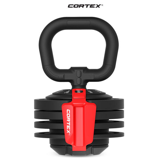 CORTEX Revolock V2 48kg Pair Set Adjustable Steel Dumbbell Barbell Kettlebell All-in-One