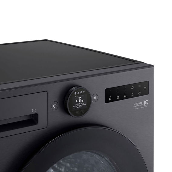 LG 9kg HEAT PUMP DRYER Matte Black