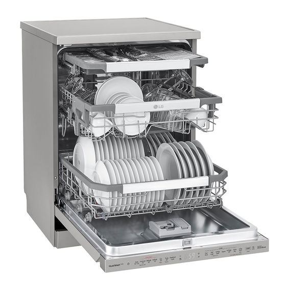 LG 15 Place QuadWash® Dishwasher Platinum Steel LG 15 Place QuadWash® Dishwasher Platinum Steel
