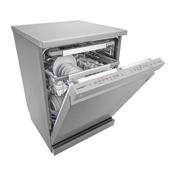 LG 15 Place QuadWash® Dishwasher Platinum Steel