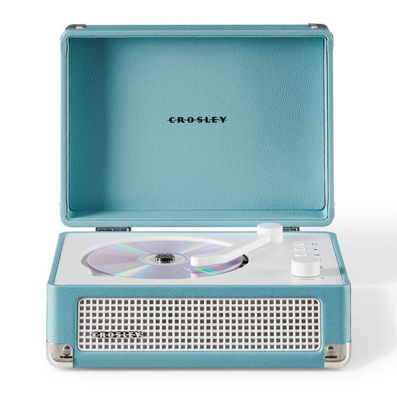 Crosley Portable Retro CD Player with Bluetooth - Blue Crosley Portable Retro CD Player with Bluetooth - Blue