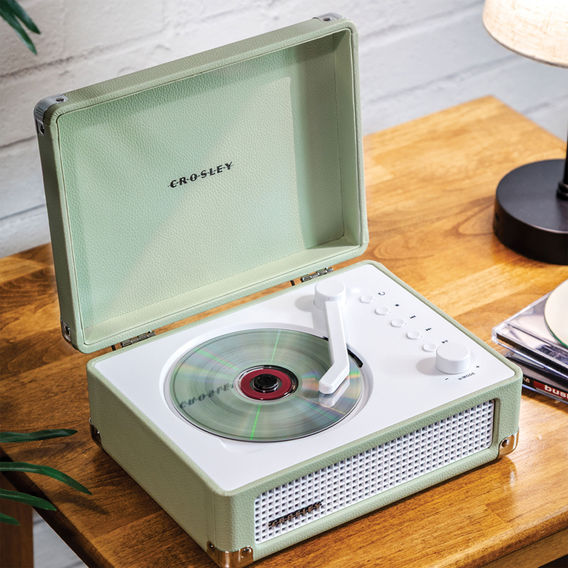 Crosley Portable Retro CD Player with Bluetooth - Mint Crosley Portable Retro CD Player with Bluetooth - Mint