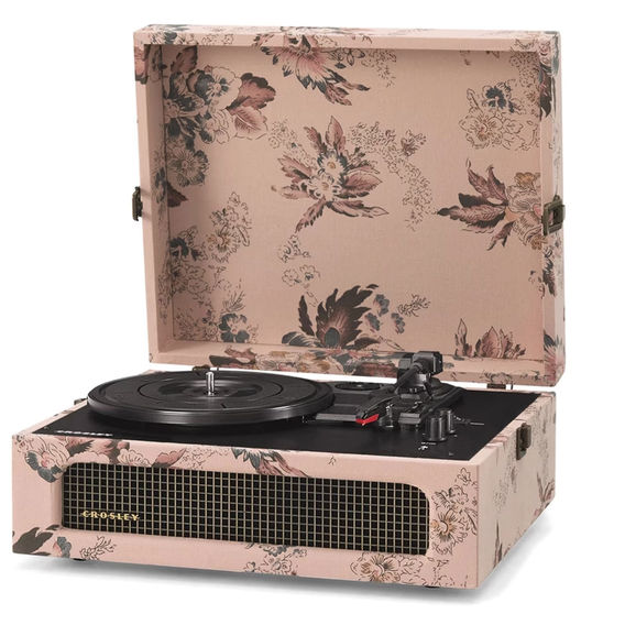 Crosley Voyager Bluetooth Portable Turntable - Floral Crosley Voyager Bluetooth Portable Turntable - Floral