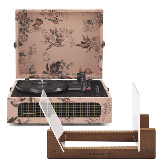 Crosley Voyager Bluetooth Portable Turntable - Floral Crosley Voyager Bluetooth Portable Turntable - Floral