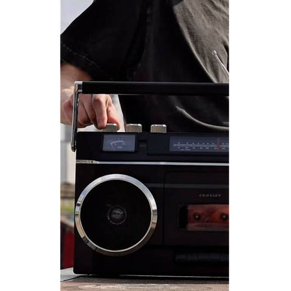Crosley Blast Boombox Cassette Player - Black