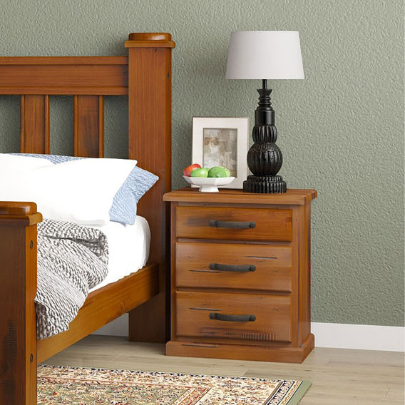 Jamaica Bedside 3 Drawer Jamaica Bedside 3 Drawer