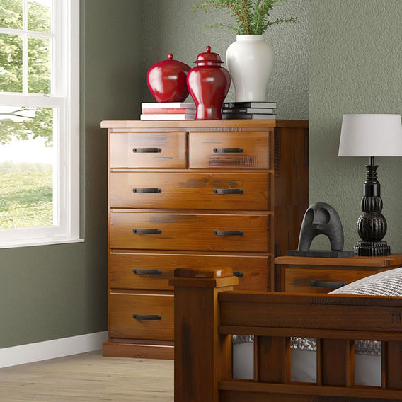 Jamaica Tallboy 6 Drawer