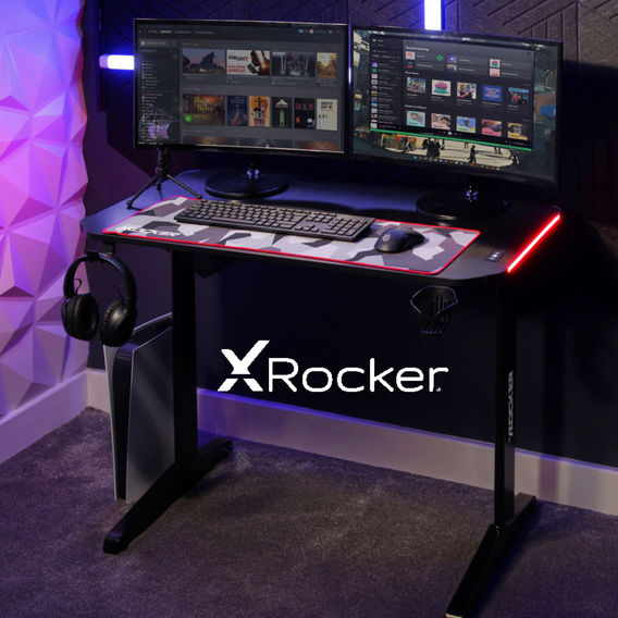 X Rocker Panther RGB Gaming Desk X Rocker Panther RGB Gaming Desk