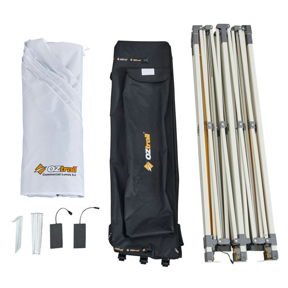 OZtrail Commercial Lumos 6.0 Gazebo - White