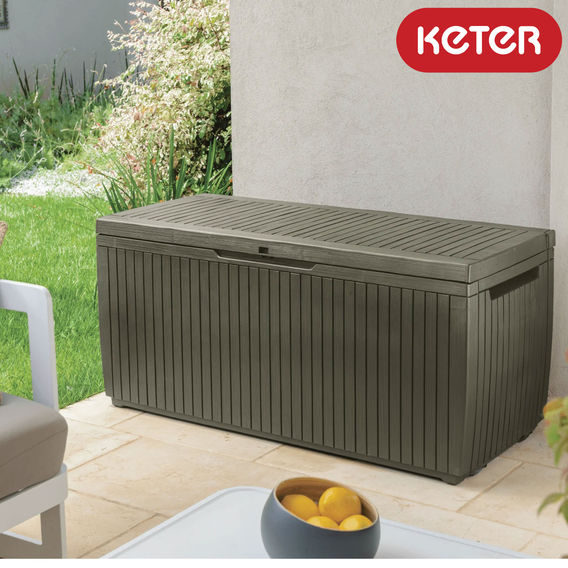 Keter Springwood 305L Storage Box - Green