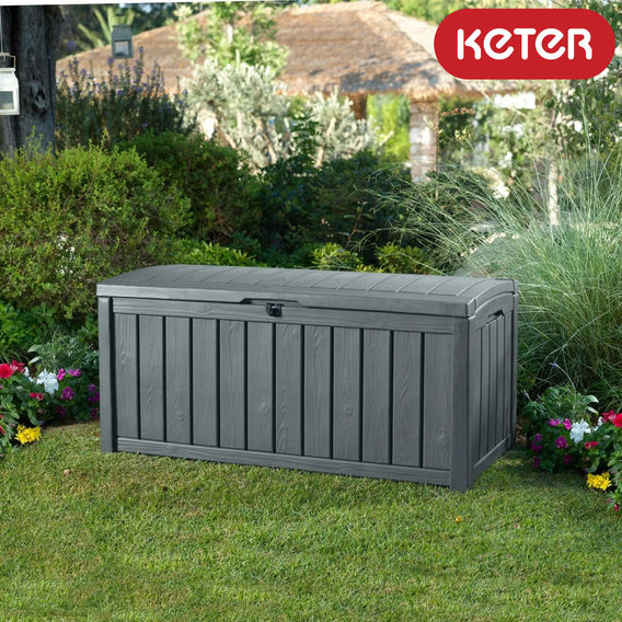 Keter Glenwood 390L Storage Box - Graphite Keter Glenwood 390L Storage Box - Graphite