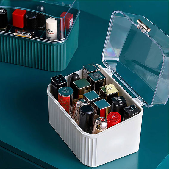 SOGA Cosmetic Jewellery Storage Organiser Set White