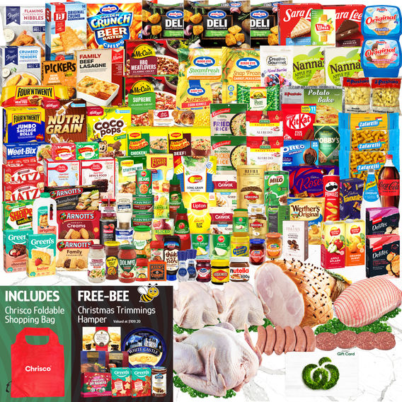 Mega Christmas with Freebee + $100 Woolies Card