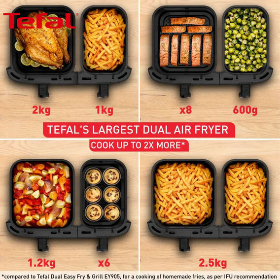 Tefal Dual Easy & Fryer Dual Air Fryer