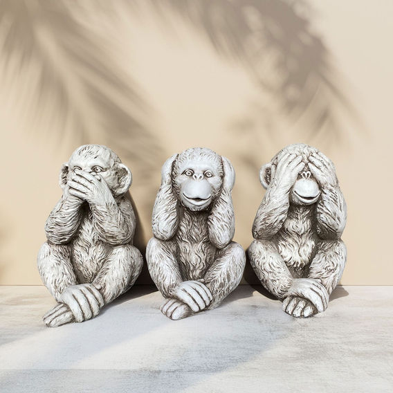 Set of 3 See No Evil Monkeys