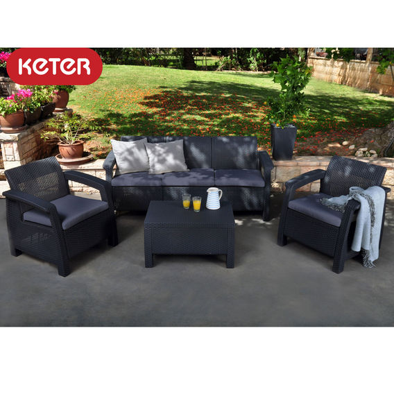Keter Corfu 5 Seater Lounge Set Keter Corfu 5 Seater Lounge Set