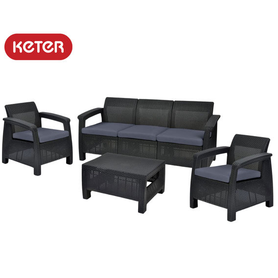 Keter Corfu 5 Seater Lounge Set