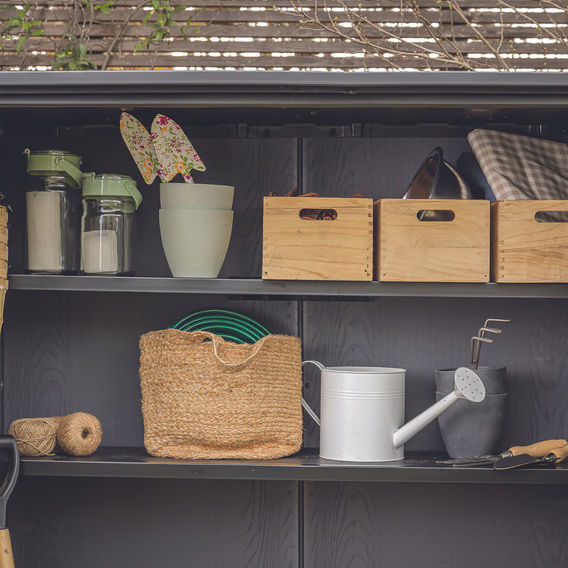 Keter Vertical Cabinet/Shed - Walnut