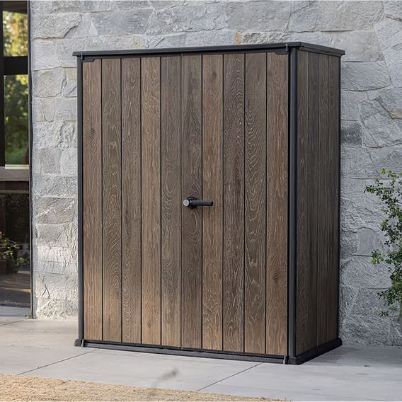 Keter Vertical Cabinet/Shed - Walnut