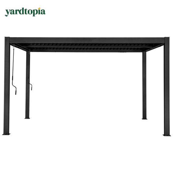 Yardtopia Elmont 3m x 4m Aluminium Adjustable Louvre Pergola
